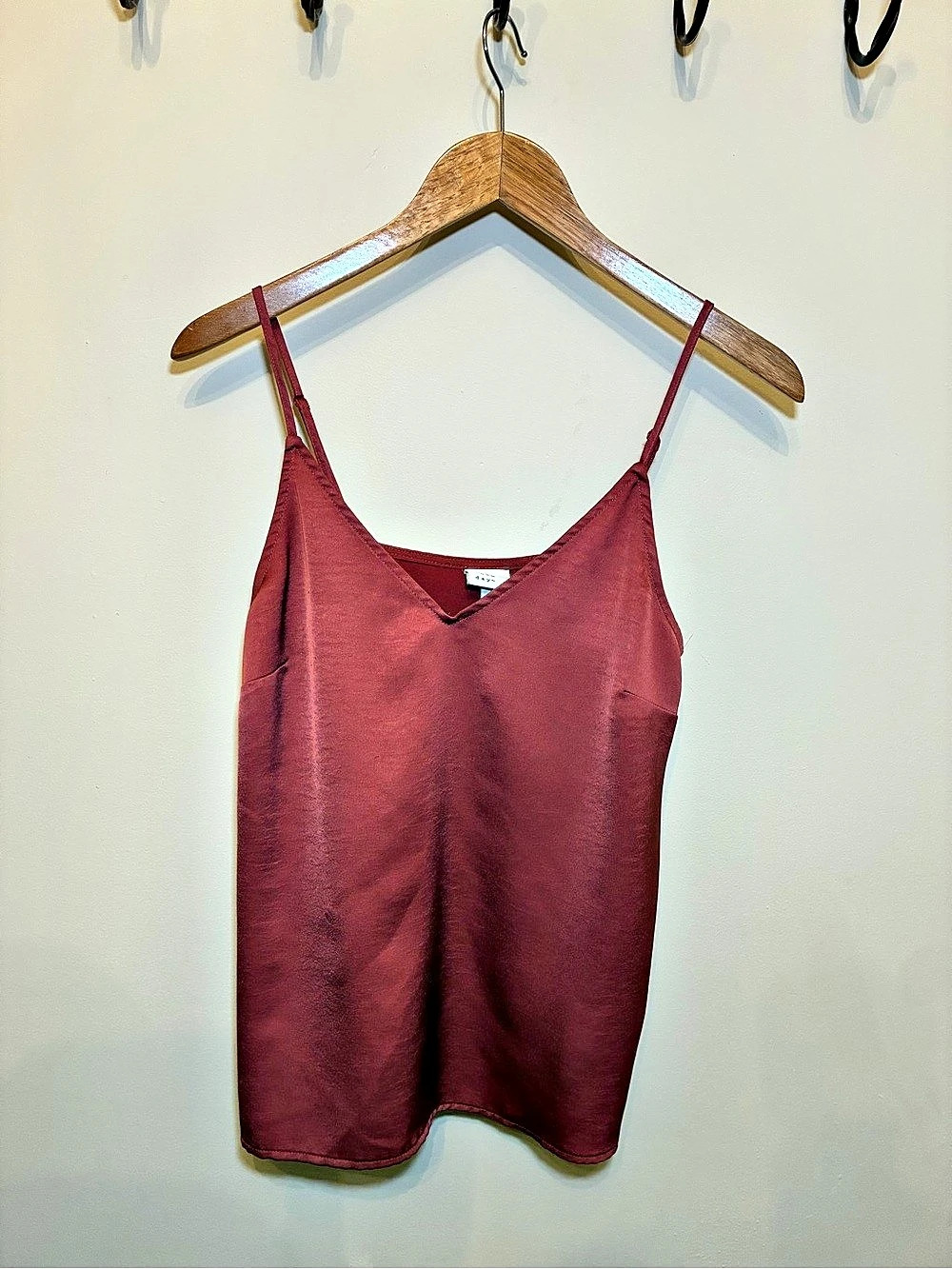 new day Satin-Feel Cami in Red Small Like New